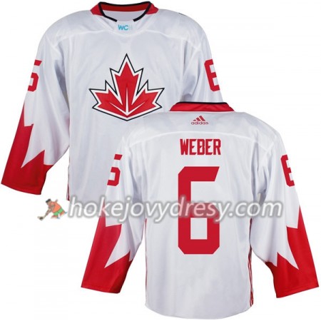 Pánské Hokejový Dres Kanada Shea Weber 6 Světový pohár v ledním hokeji 2016 Bílá
